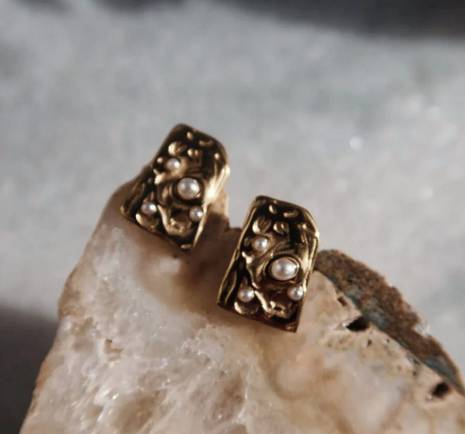 Tiny Pearl Earrings