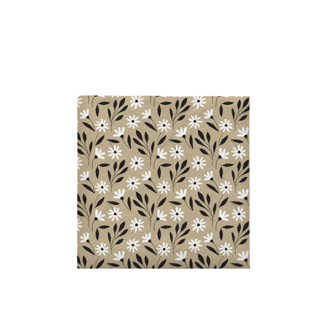 Paper Napkin Meadow Beige Black