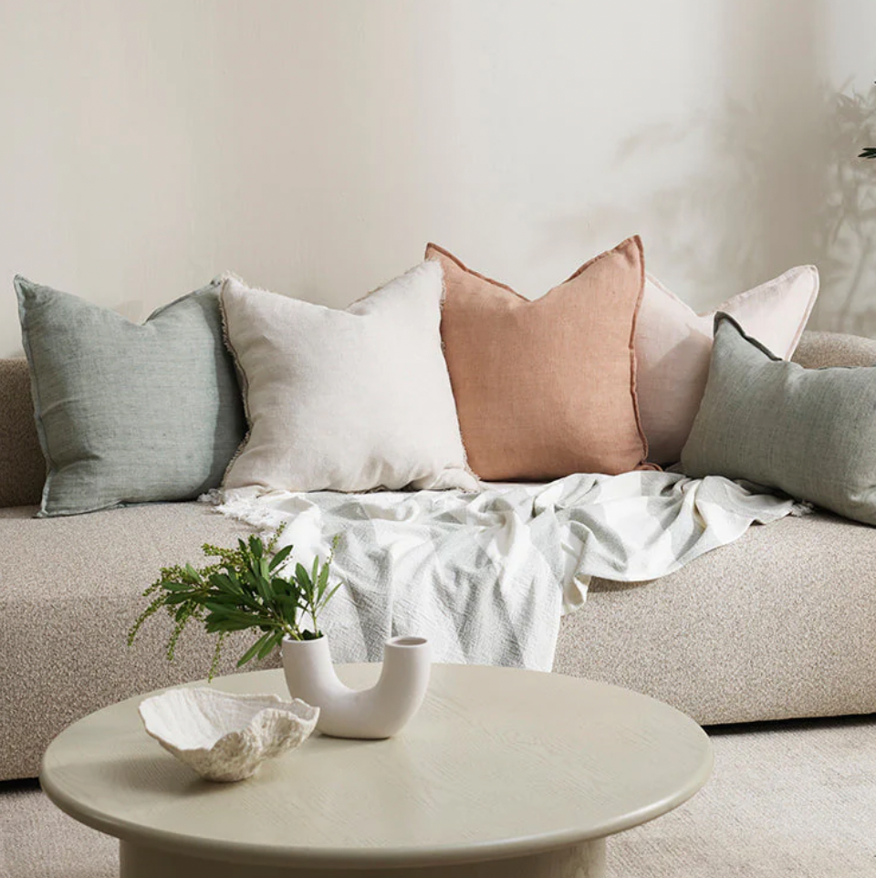Cassia Toasted Coconut Cushion