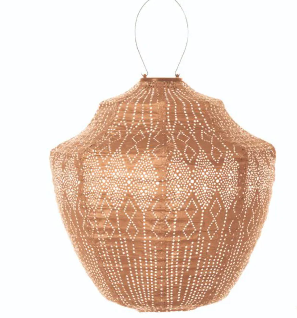 Lantern Crown 40cm Apricot Funale