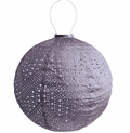 Lantern Round 40cm Mauve Purple Verso