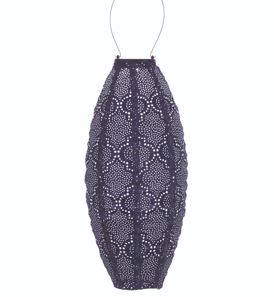 Lantern Long Oval 20cm Future Dusk Bazaar
