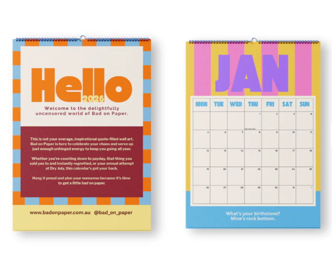 2026 Bad On Paper Calendar