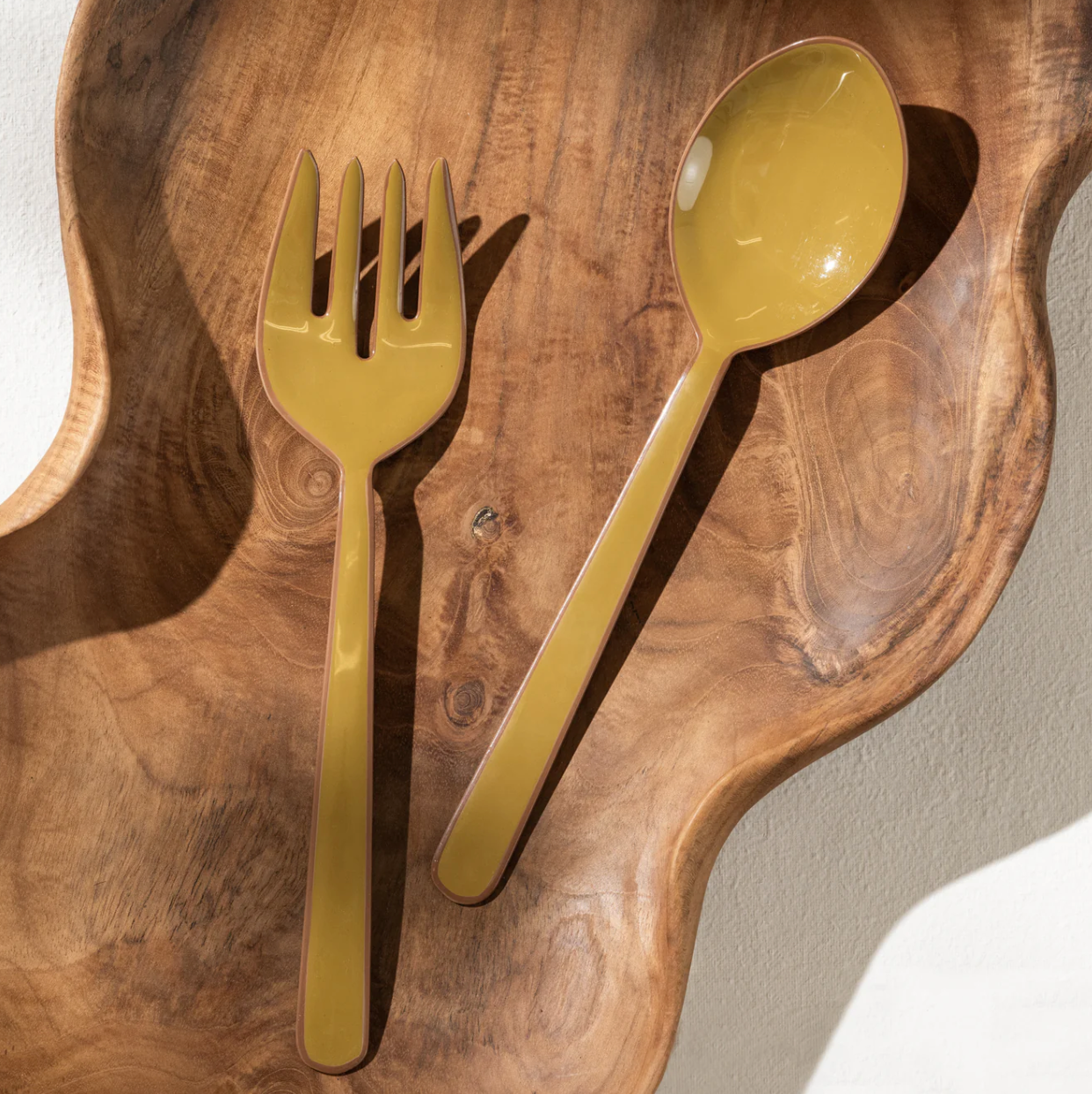 Alder Enamel Salad Servers
