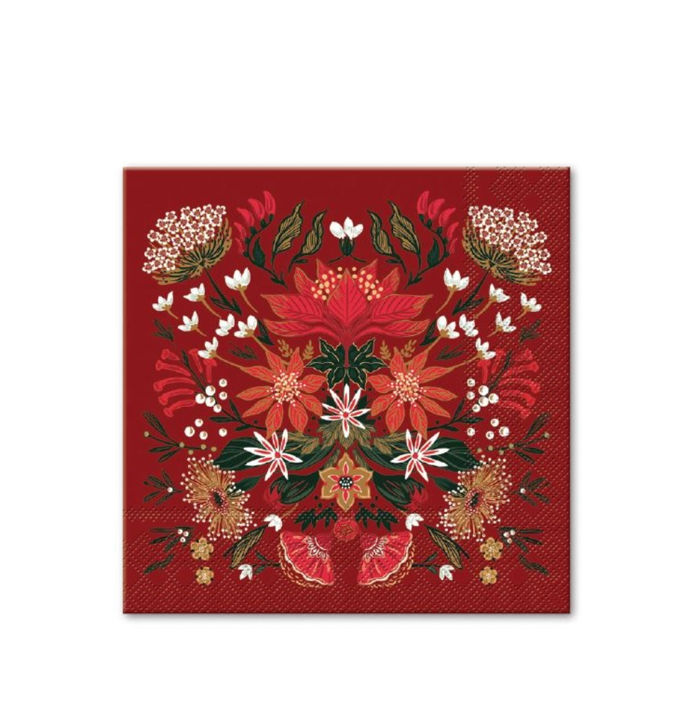Christmas Garden Luncheon Napkin