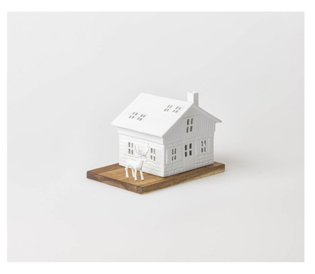 Deer & Ski Hut Tealight House