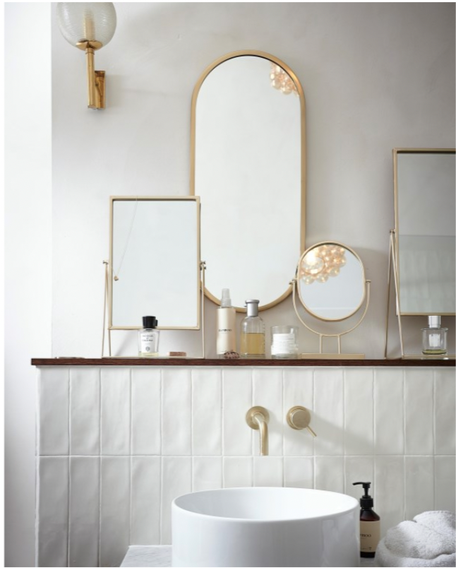 Oval Mirror On Stand