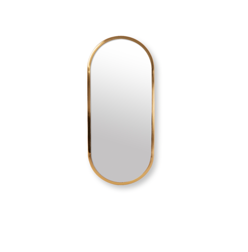 Oval Mirror Gold