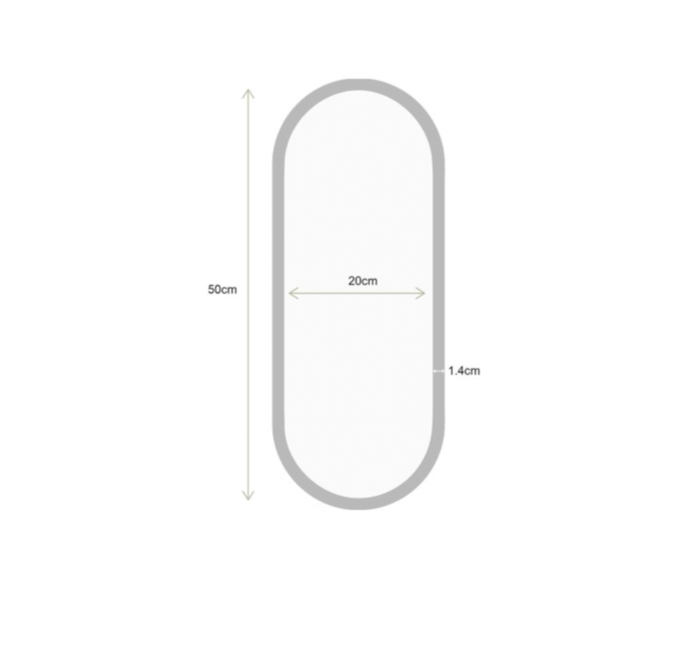 Oval Mirror Gold