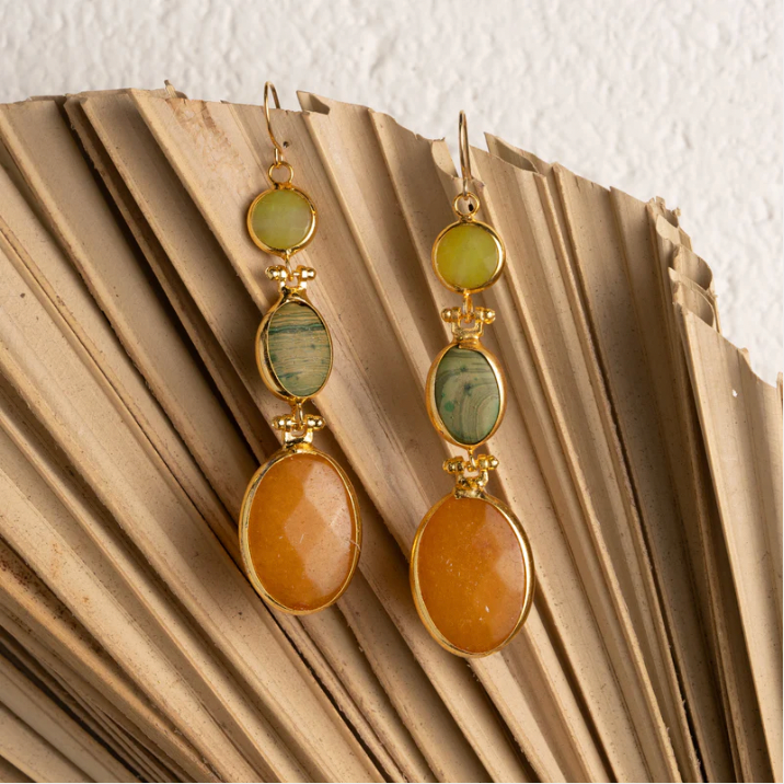 Akara Triple Drop Earring