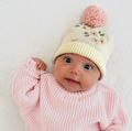 Knitted Beanie Daisy