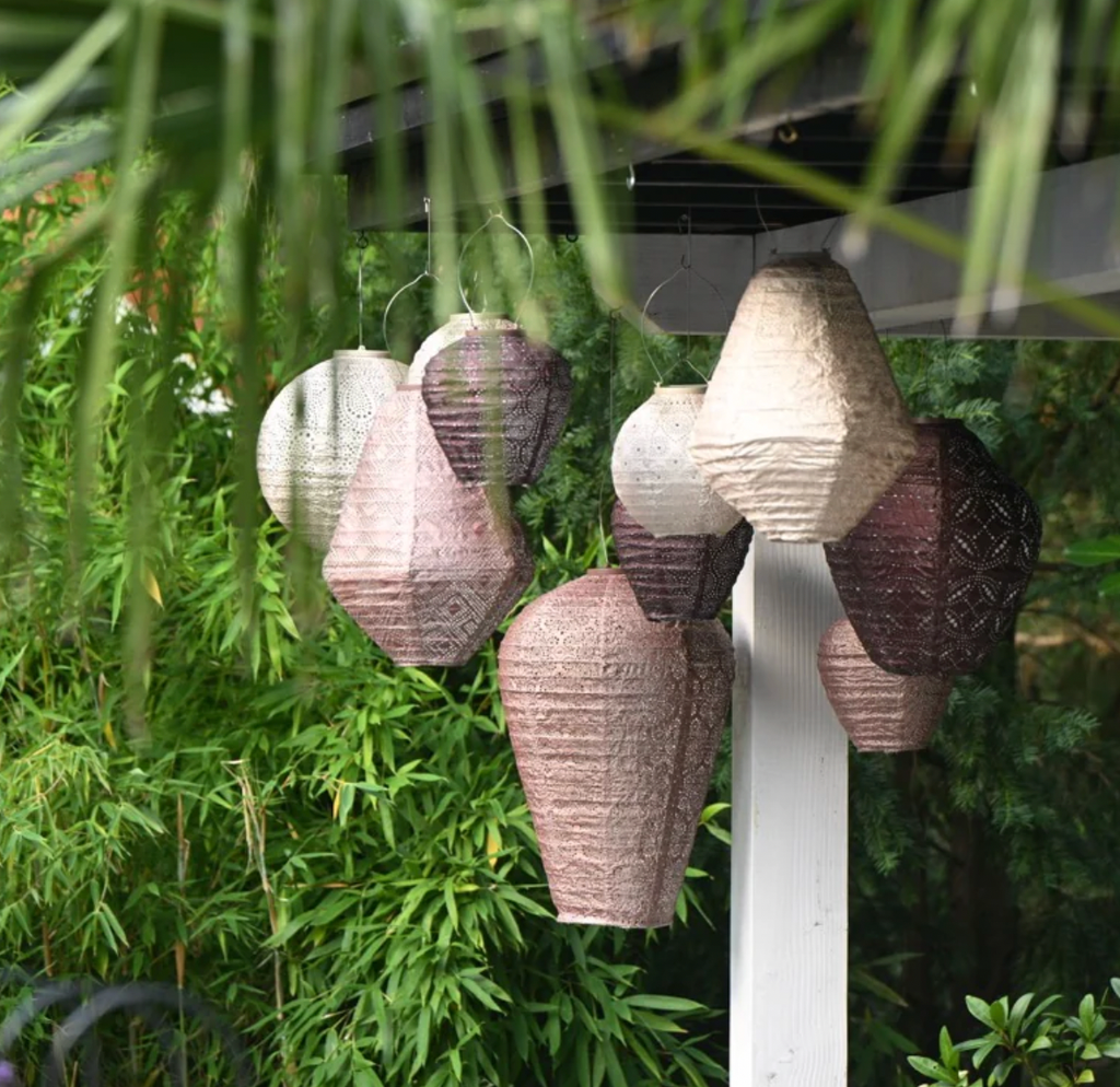 Lantern Round 20cm Soft Blush Spectare
