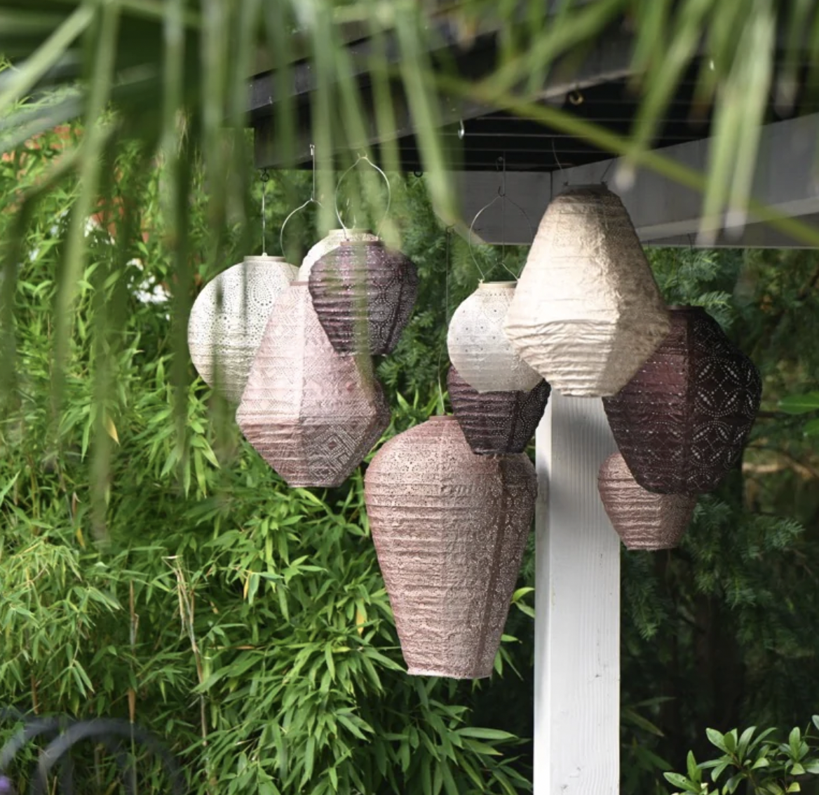 Lantern Round 20cm Soft Blush Spectare