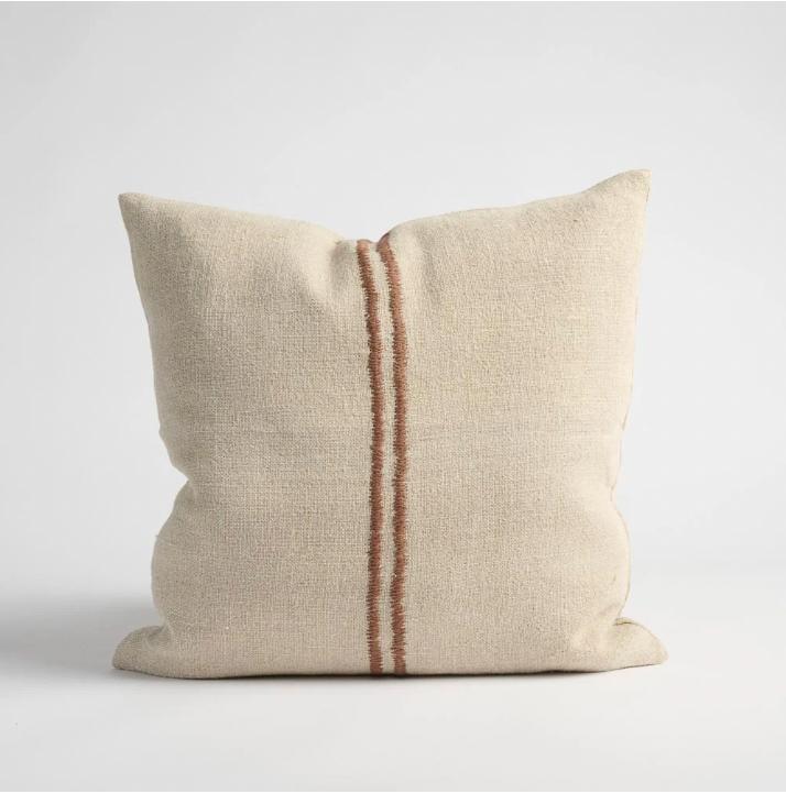 Orion Cushion Natural Chocolate