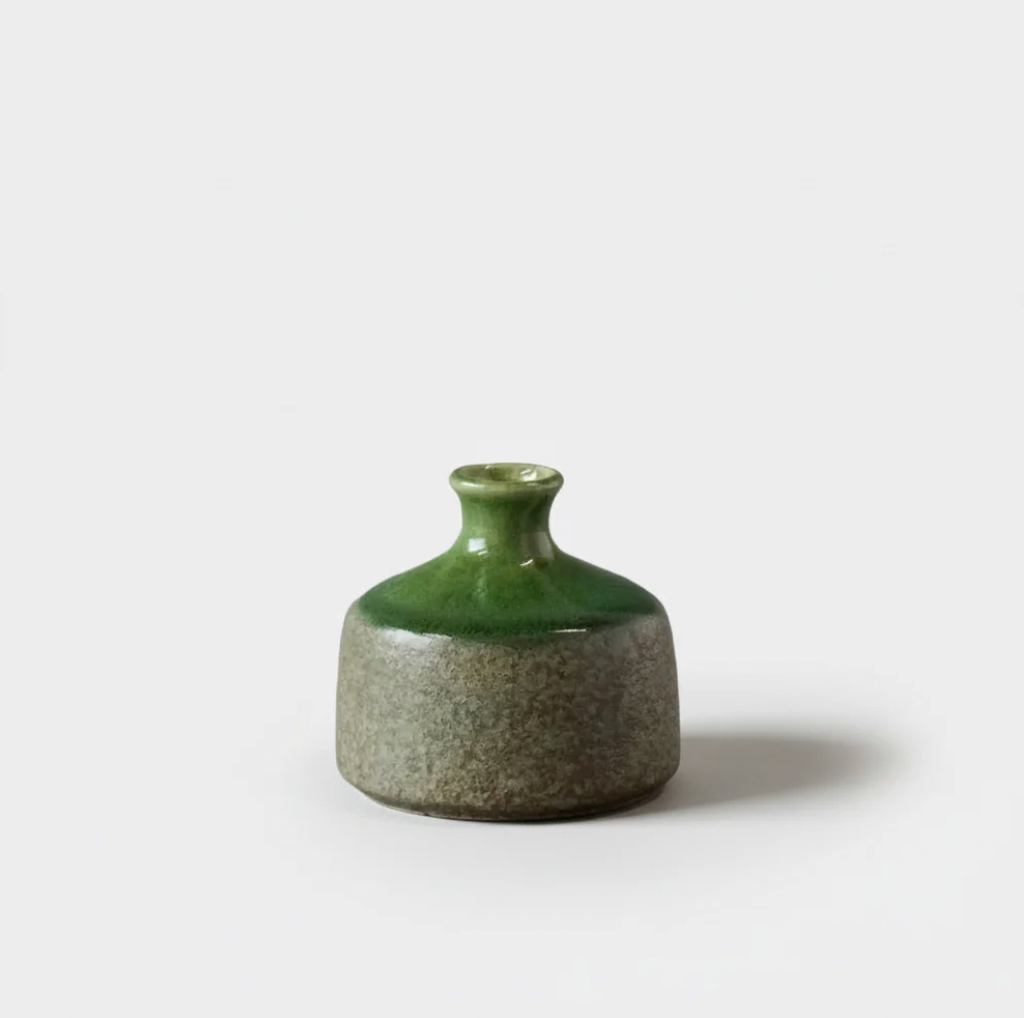 Green Round Vase