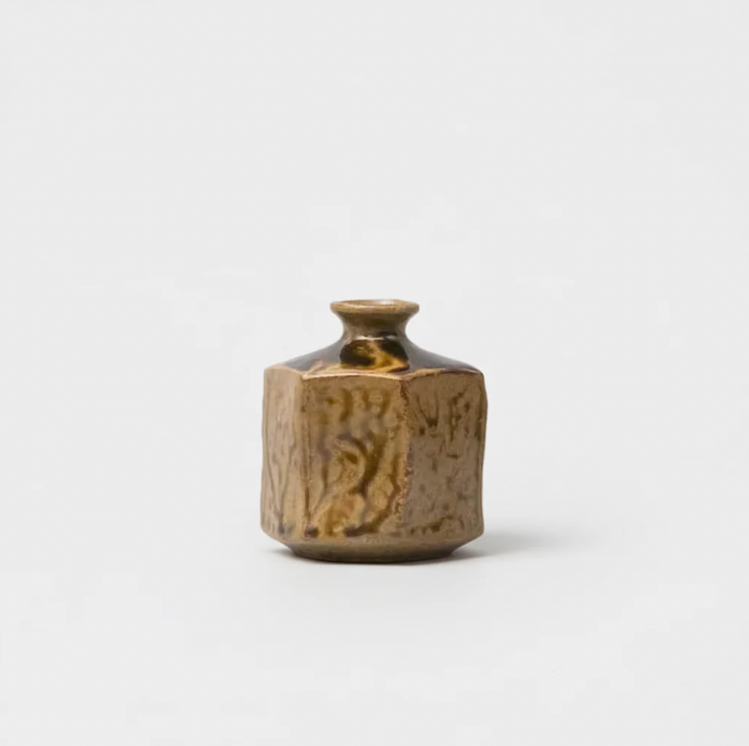 Warm Earth Hexagonal Vase