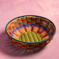 Woven Bowl Red / Olive