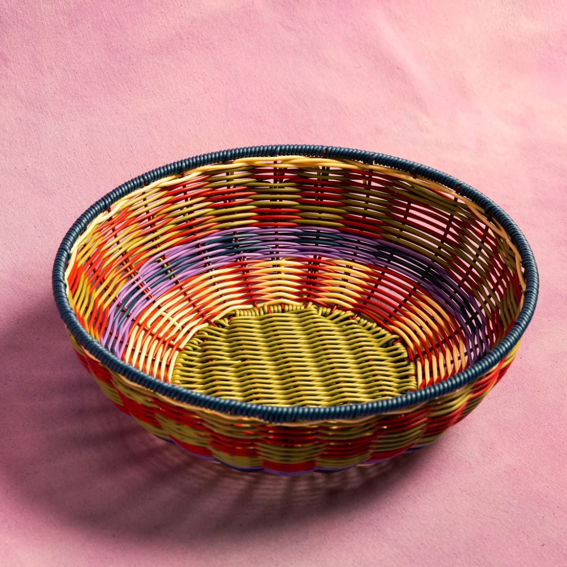 Woven Bowl Red / Olive