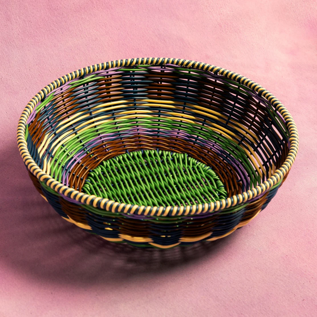 Woven Bowl Brown / Green