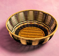 Woven Bowl Black / Cream