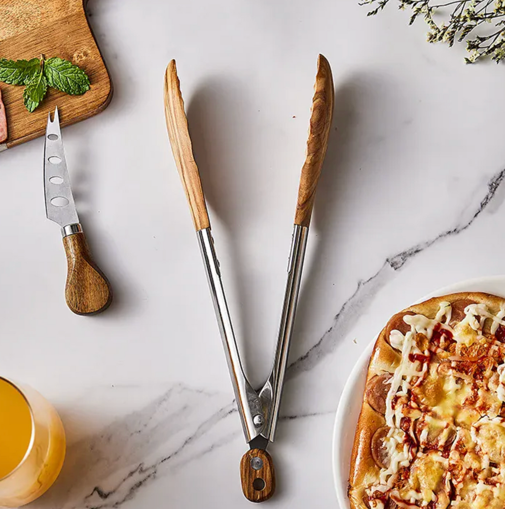Wooden Kitchen Tongs