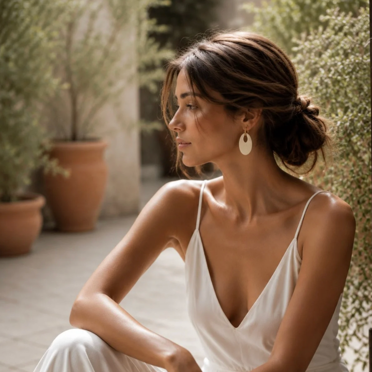 Terra d'Amore Oval Earring