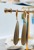 Lleno Seaglass Earring Charcoal