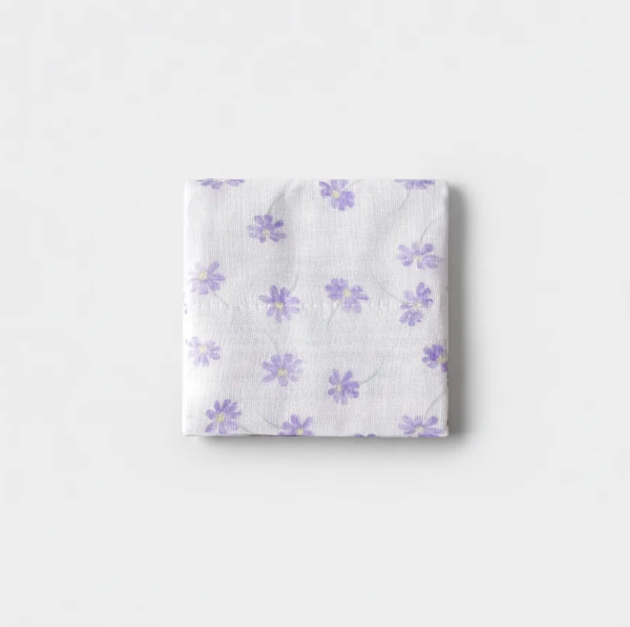 Autumn Cherry Blossom Purple Face Cloth