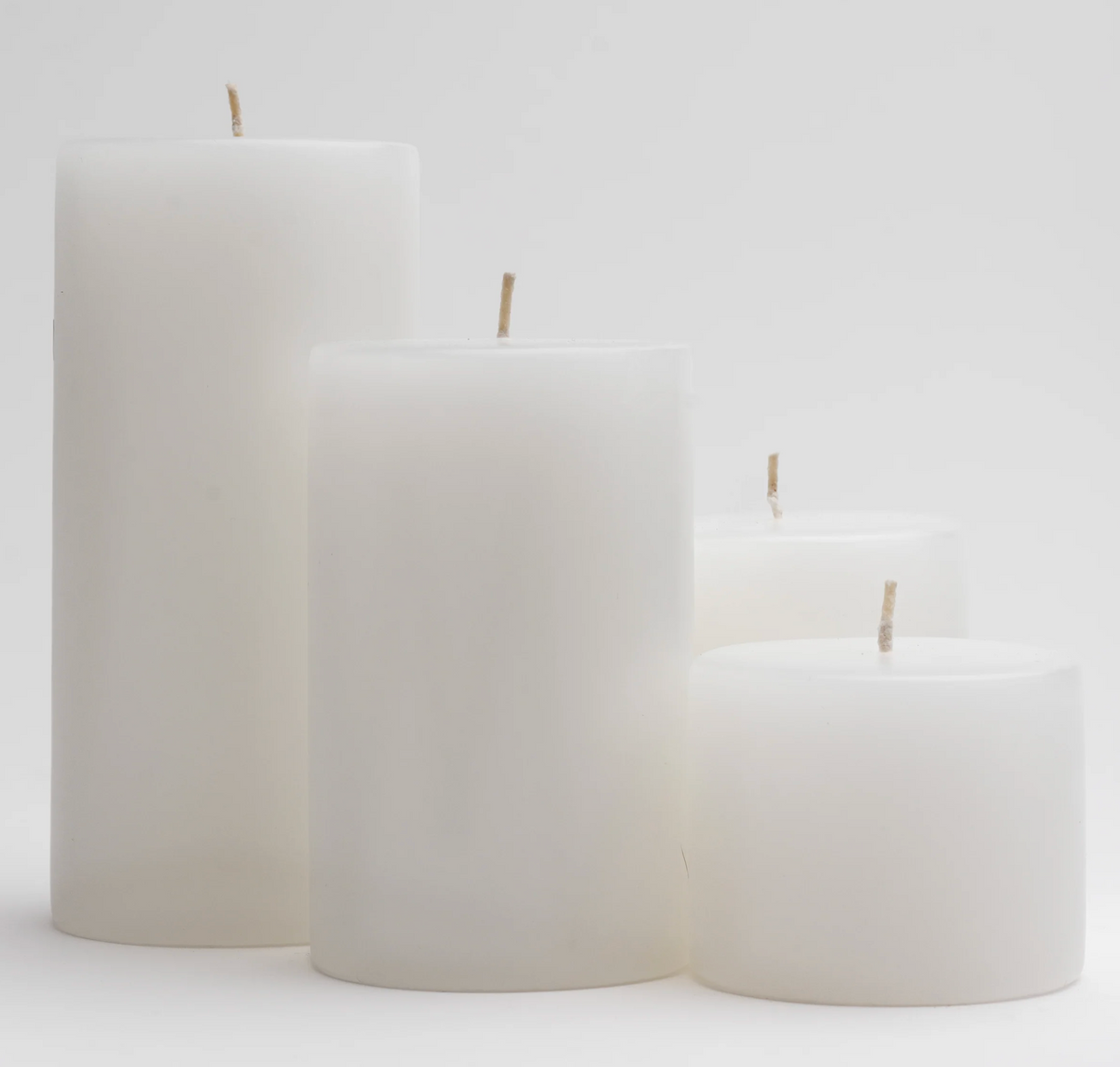 Pillar Candle White 95mm ø