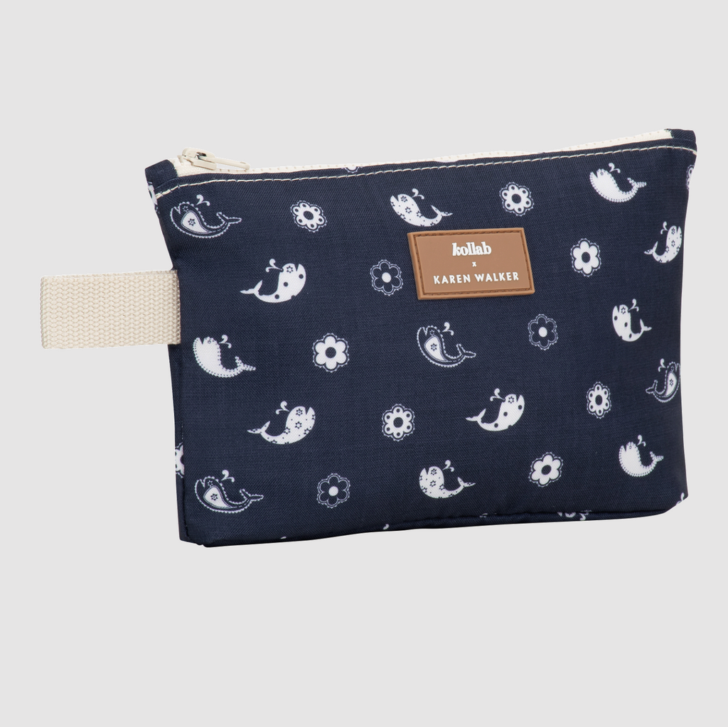 Mini Pouch Floral Whale