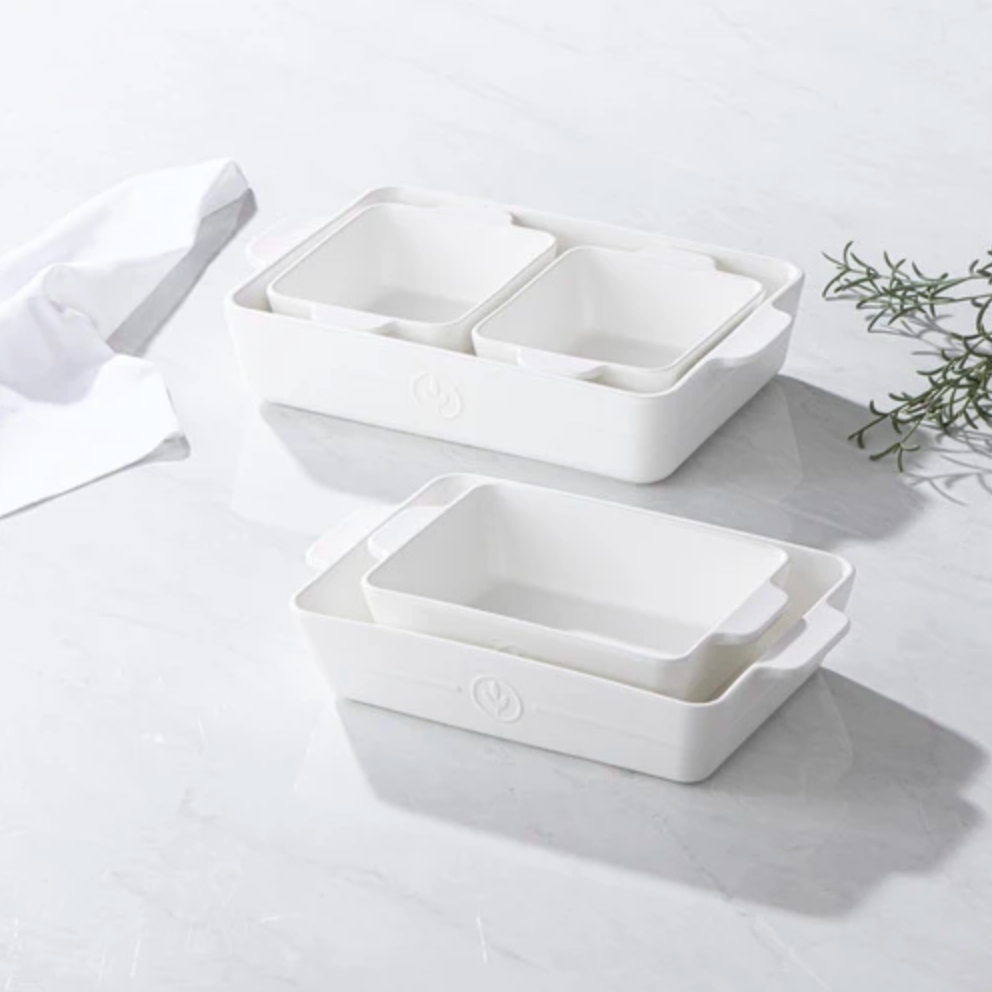 Essential White Baking Dish Sets