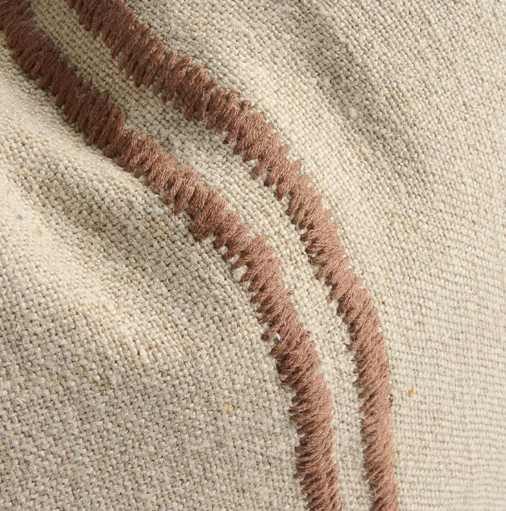 Orion Cushion Natural Chocolate