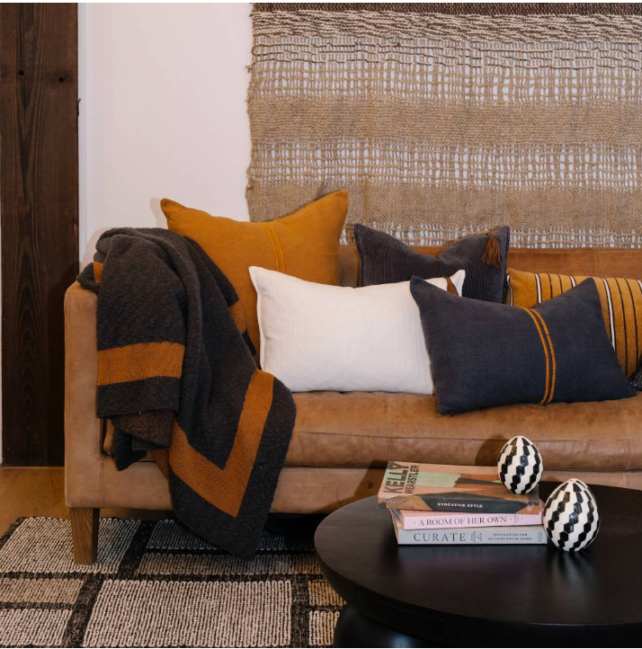 Orion Lumbar Cushion Mustard