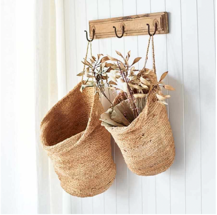 Handwoven Hanging Jute Sacks