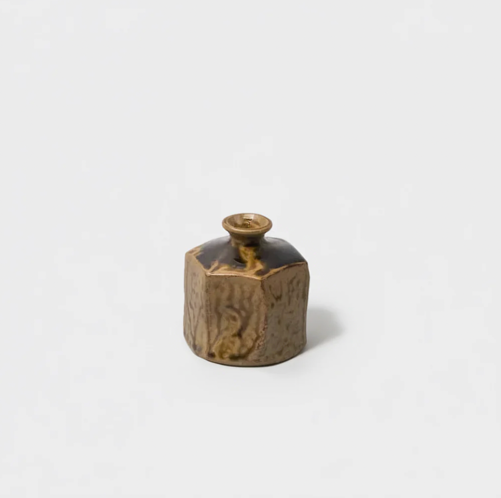 Warm Earth Hexagonal Vase