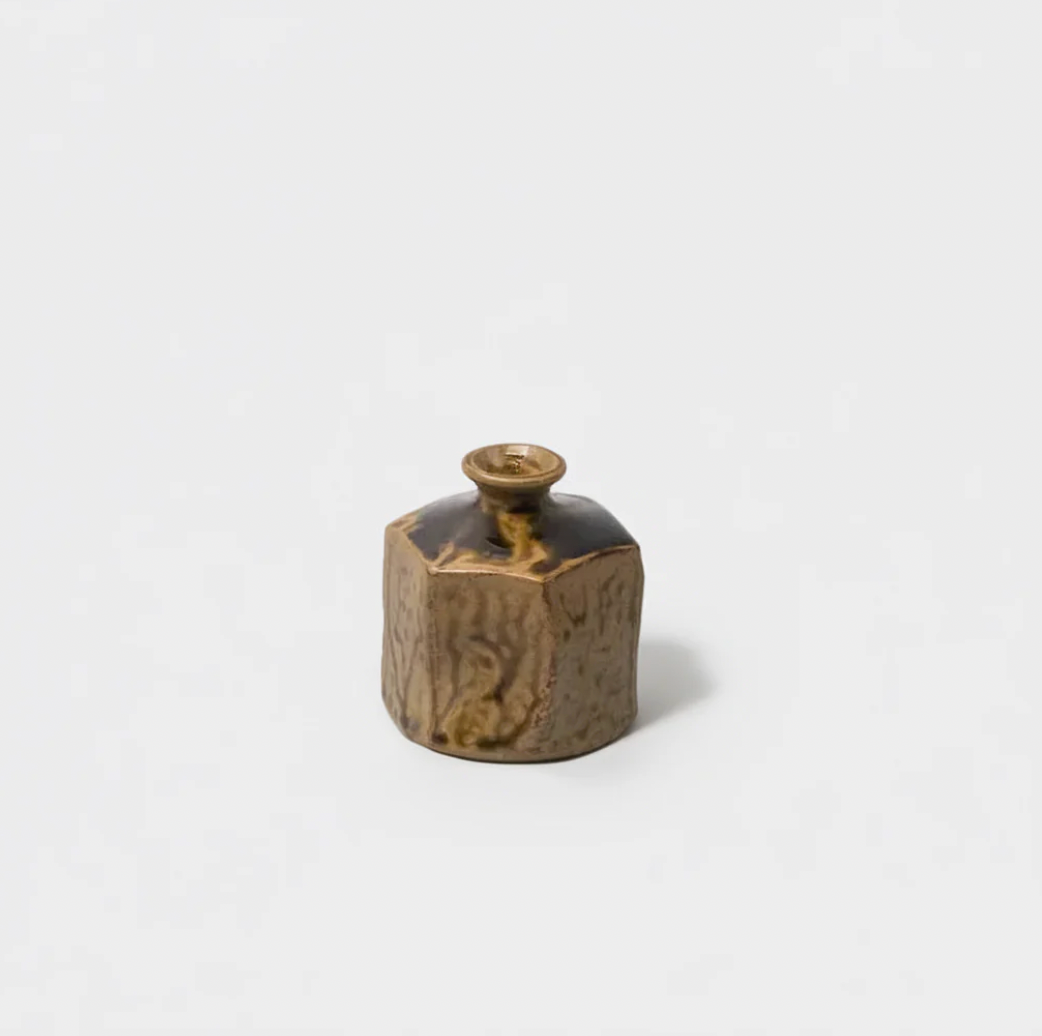 Warm Earth Hexagonal Vase