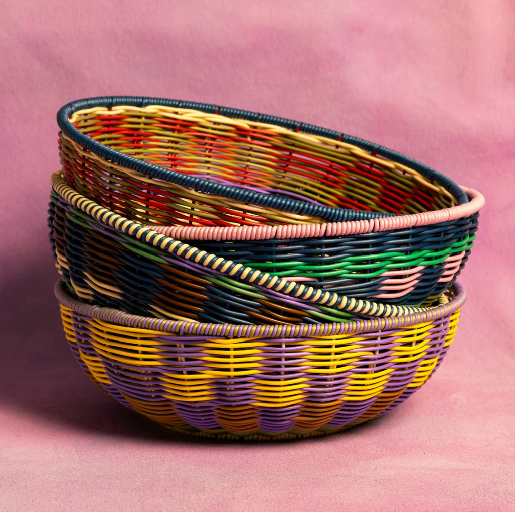 Woven Bowl Brown / Green