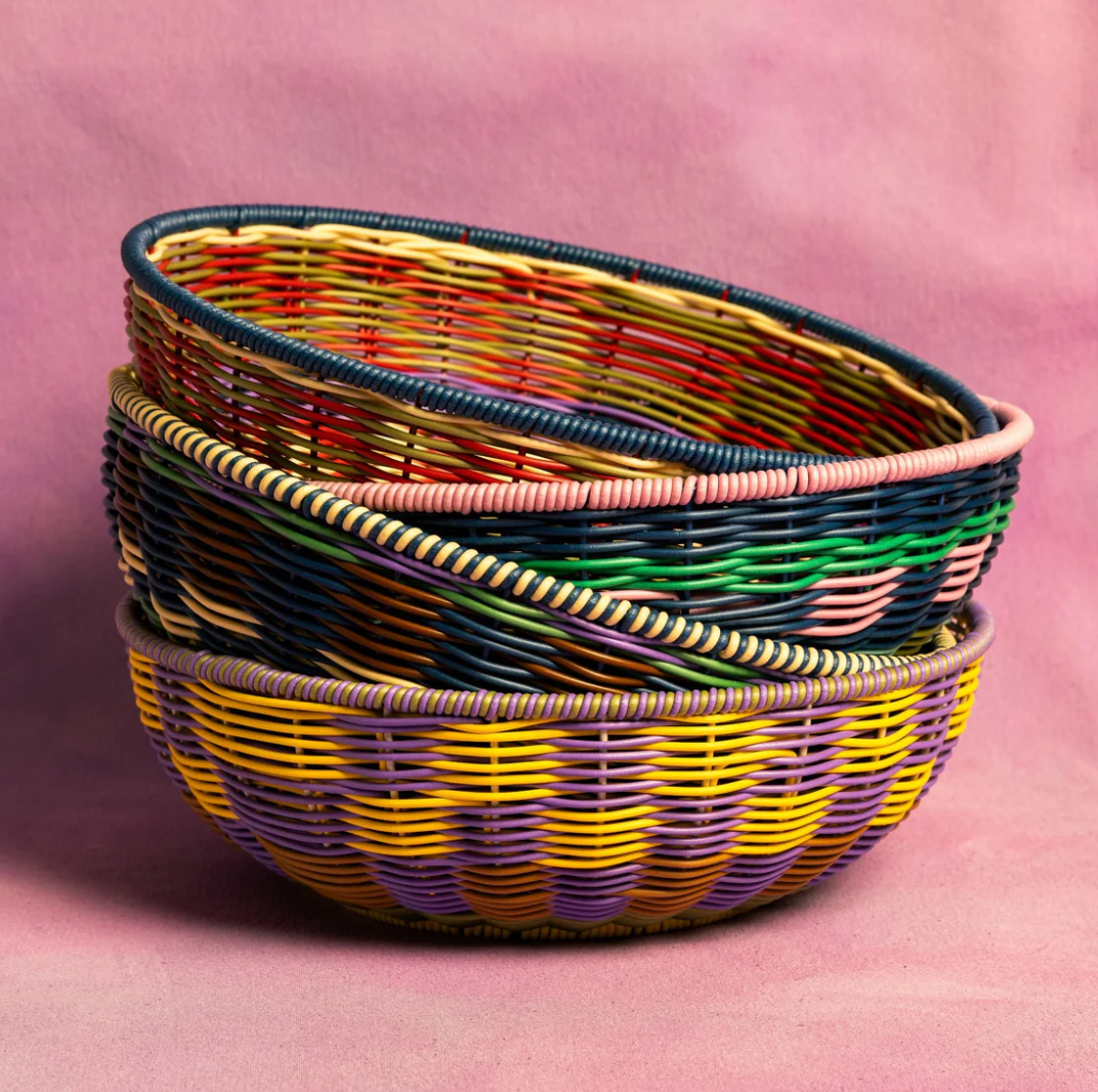 Woven Bowl Brown / Green
