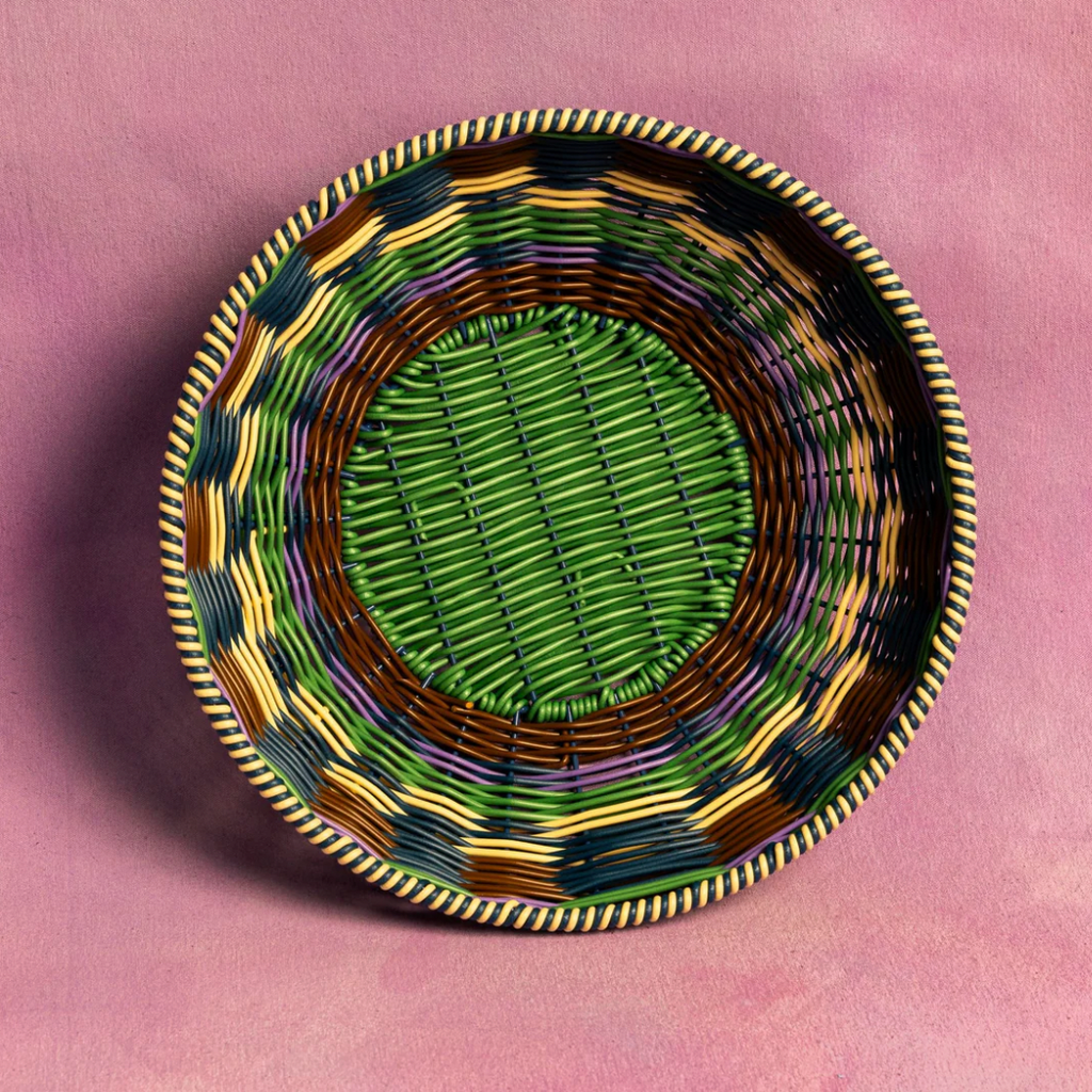 Woven Bowl Brown / Green