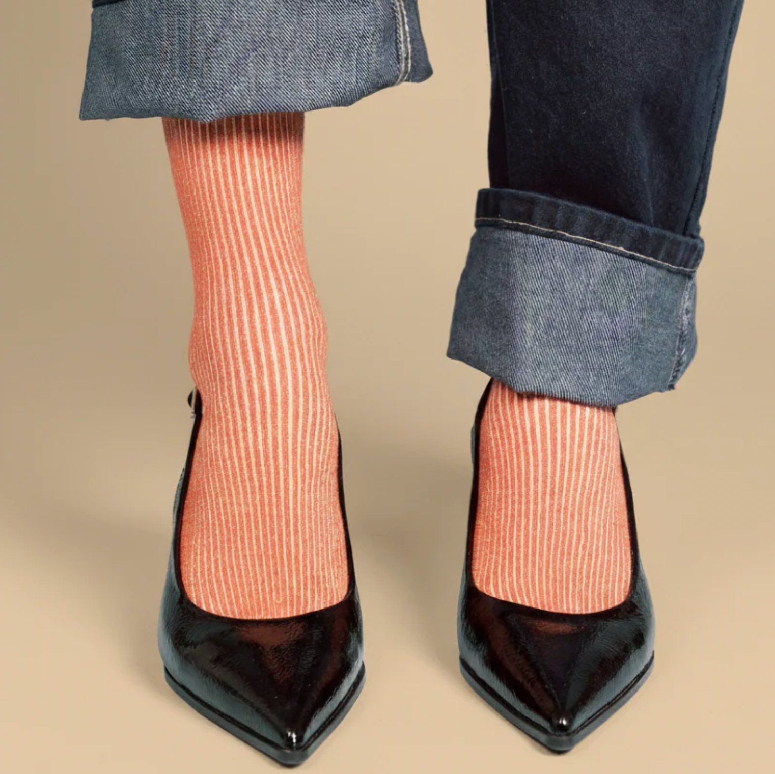 Lurex Glitter Socks