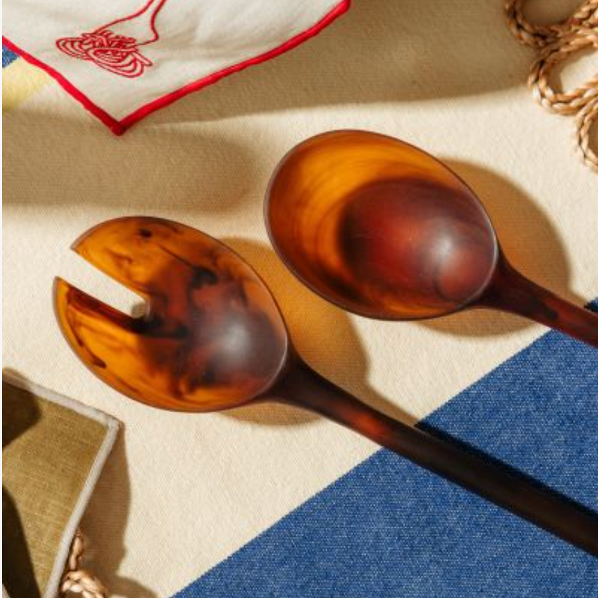 Salad Servers Amber