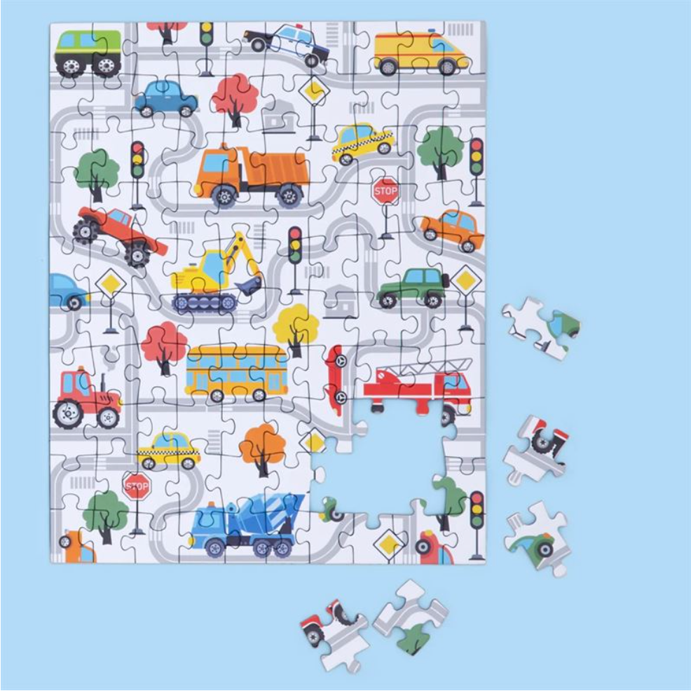 Trucks And Transportation Puzzle Snax