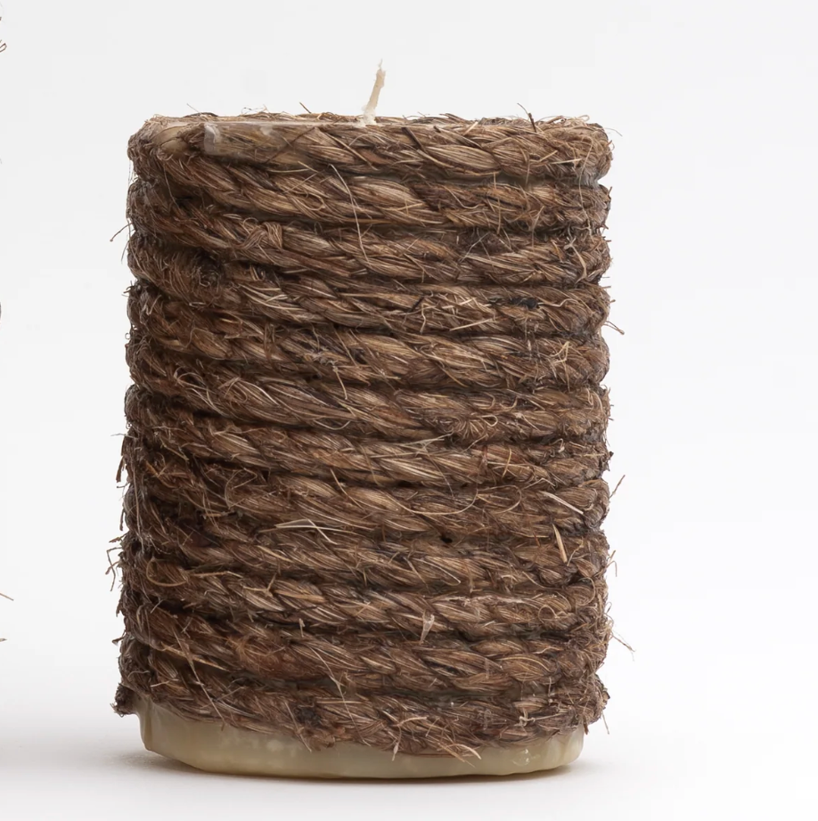 Citronella Rope Pillar Candle