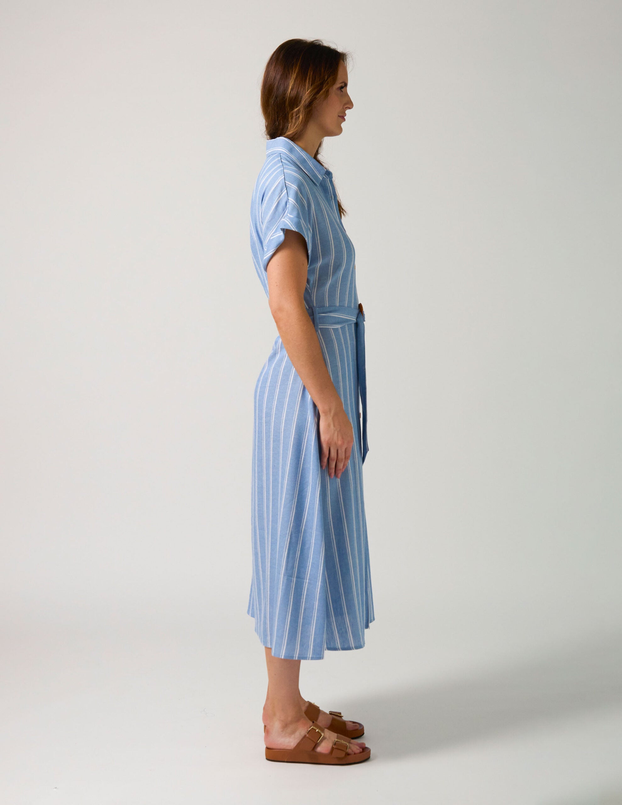 Kinsley Dress Capri Stripe