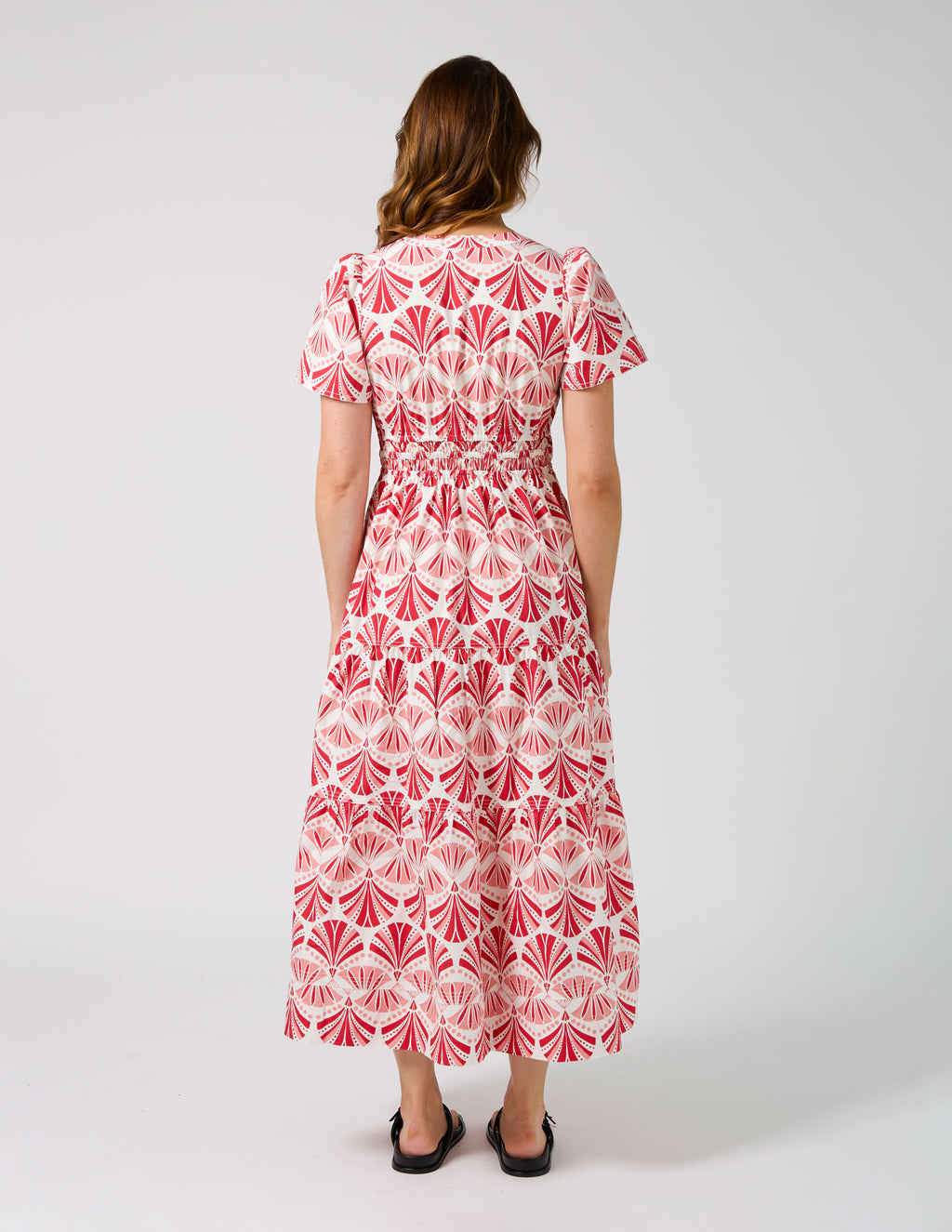 Vittoria Dress Sorbet In Sicily